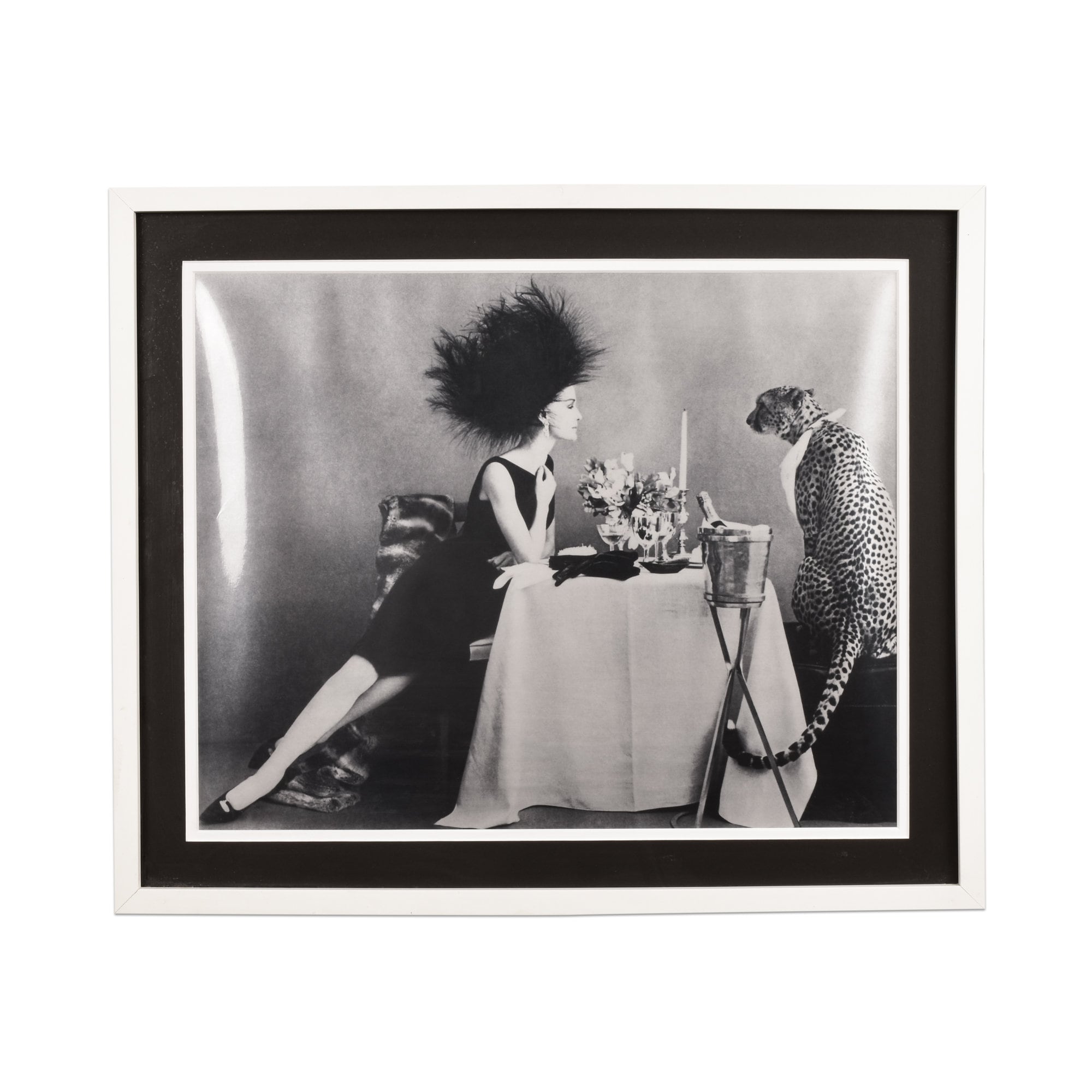 Framed Vogue Magazine Prints B&W, Vintage Wall Art