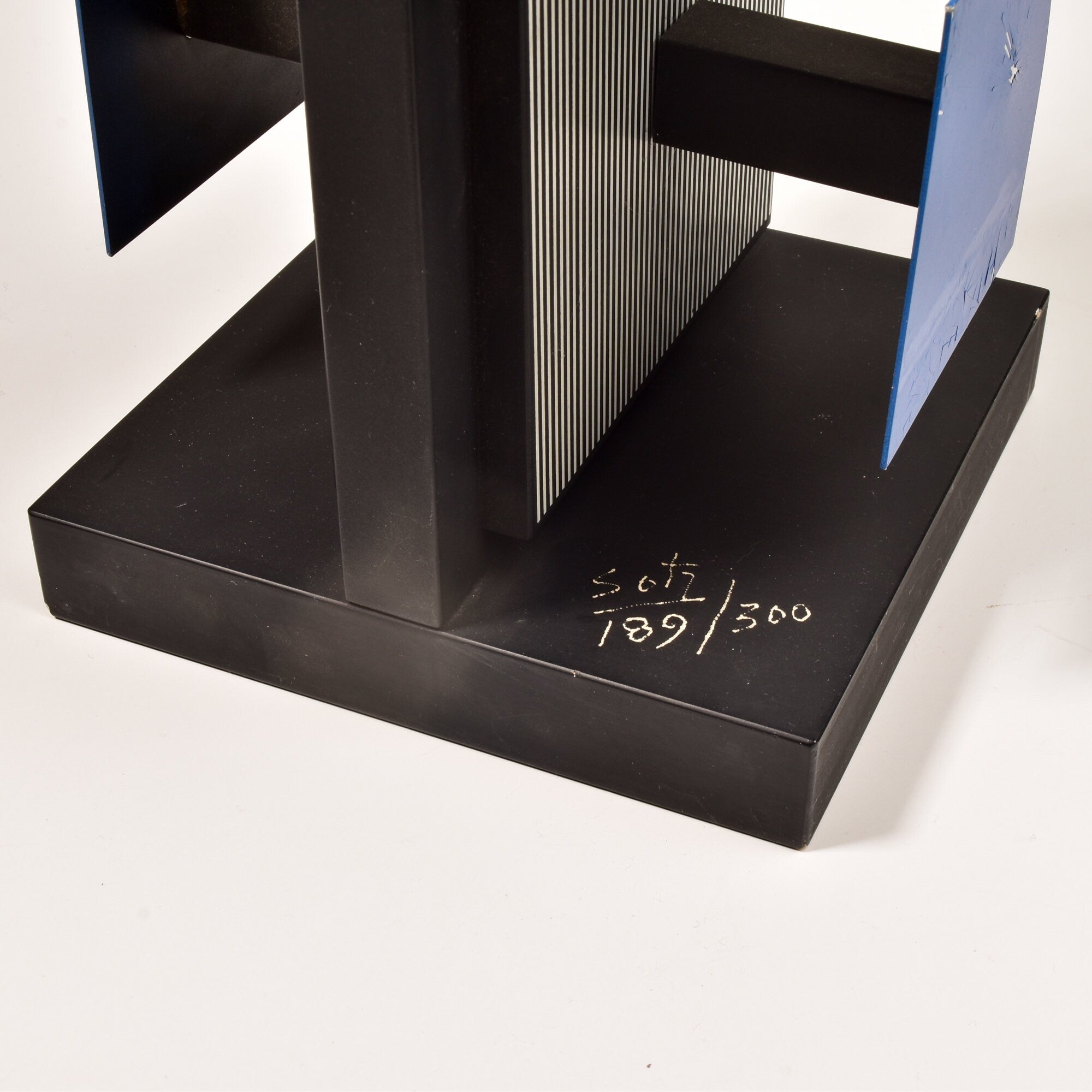 Original Signed Jess Rafael Soto 'Caroni' Limited Edition Op Art Sculpture, Wood & Aluminum, 19.5" H