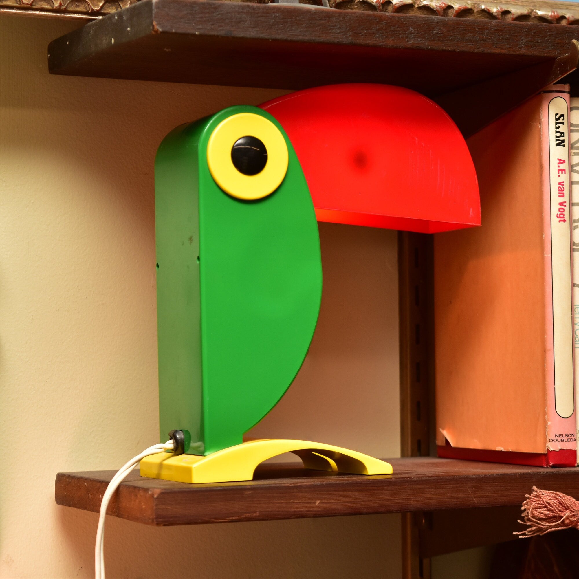 MCM Underwriters' Laboratories Inc. Folding Toucan Desk Lamp, Old Timer Ferrari OTF Style, Working, 8" H