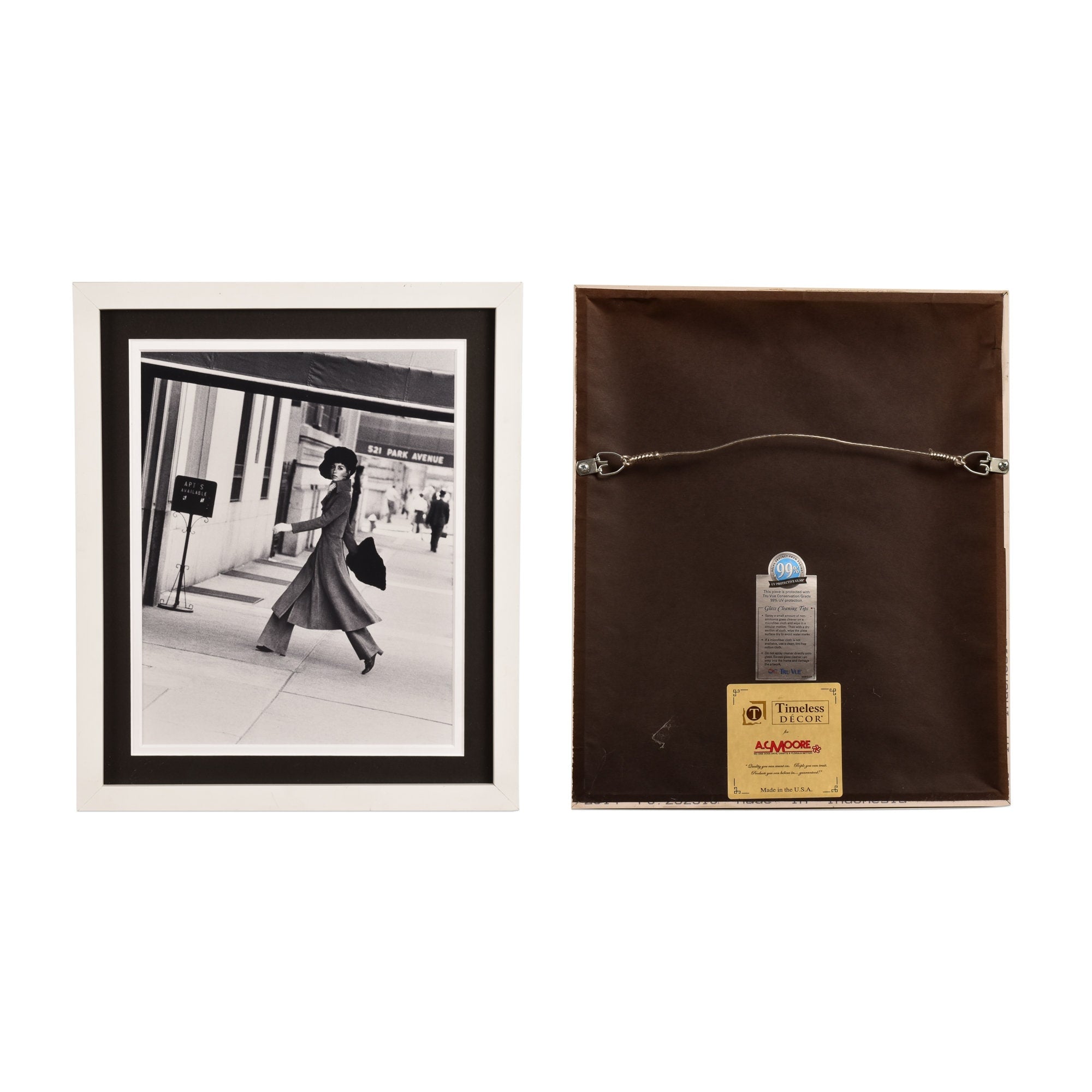 Framed Vogue Magazine Prints B&W, Vintage Wall Art