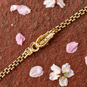 Diamond Sapphire Emerald Panther Head Link Bracelet In 18K Yellow Gold, 6mm Panther Link Chain, 7 1/8" L