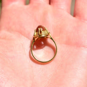 18K Orange Goldstone Cocktail Ring