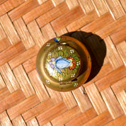 Limoges France Hand Painted Porcelain Butterfly Trinket Box, Small Round Box, Floral Motifs, 1 1/2" H