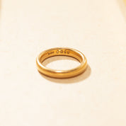 Antique 22K Wedding Band, Solid Yellow Gold, Birmingham Assay, Size 4 US