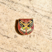 Cloisonn Butterfly Mini Tape Measure, Brass Enamel Inlay, 100cm Measuring Tape