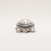 Buccellati Italy Sterling Silver Turtle Pill Box, Solid Silver Mini Turtle Box Figurine, Collectible, 56mm