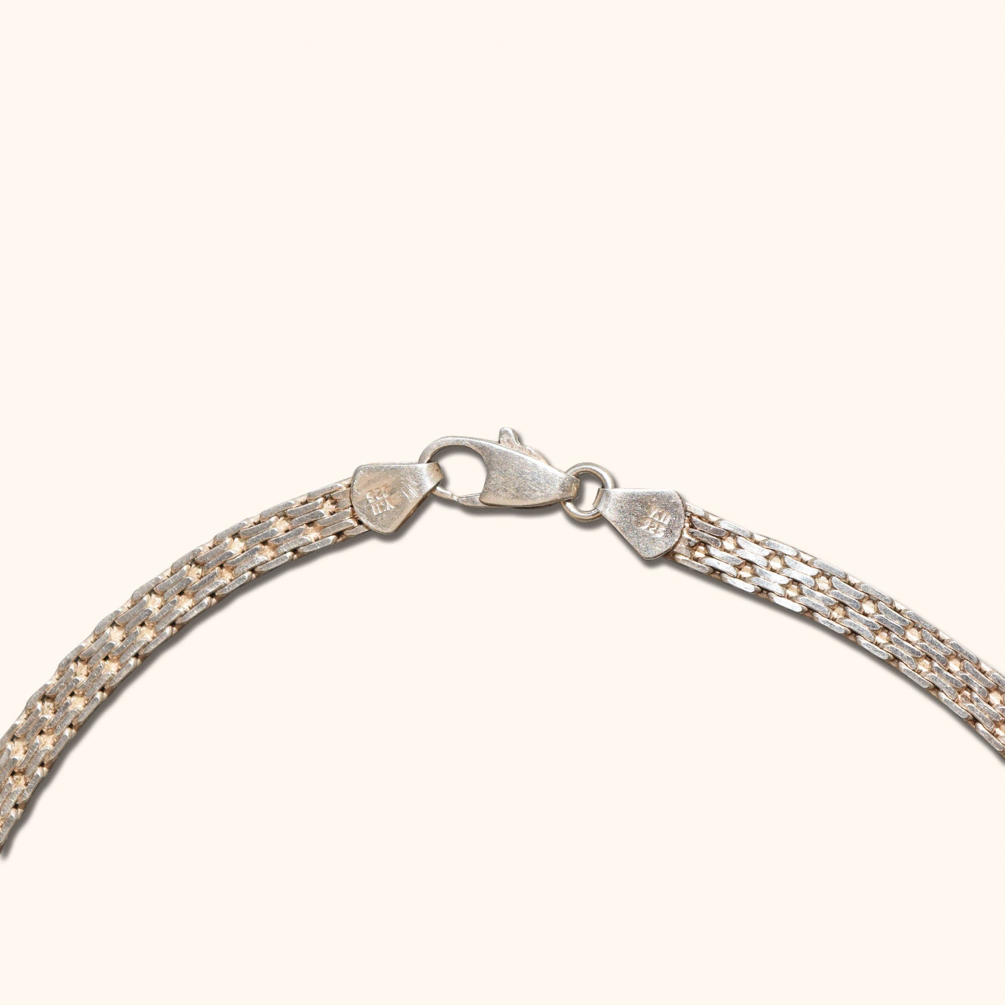 Sterling Silver Ancient Greek Alexander The Great Coin Pendant Bismark Chain Collar Necklace, 16" L