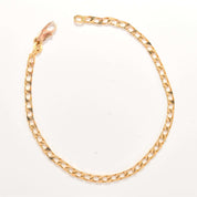 Italian 14K Curb Link Bracelet, Solid 3.5mm Yellow Gold Chain, Men's Jewelry, Estate Jewelry, 8" L