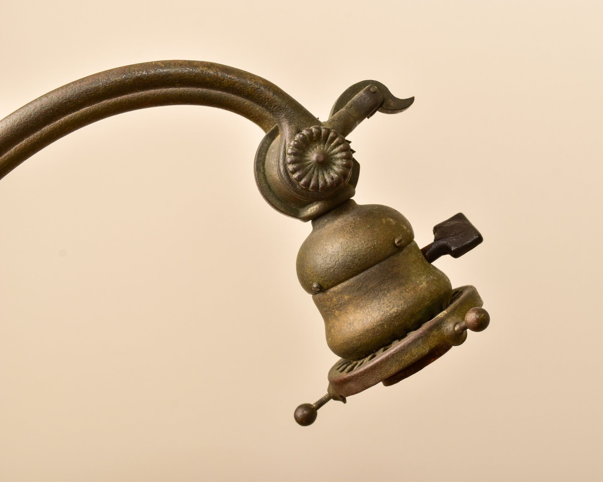 Antique L.C.T. TIFFANY STUDIOS New York Favrile Counterbalance Floor Lamp, Working Condition,