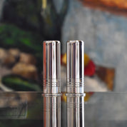1930's Abercrombie & Fitch Sterling Silver Shotshell Salt And Pepper Shaker Set, 6cm