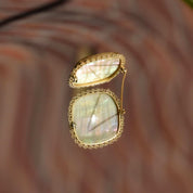 Czech Mother Of Pearl Gilt Filigree Cameo Style Brooch Pin, Maiden Figure, Estate Jewelry, 33mm