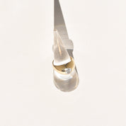 10K GF Paste Solitaire Dome Ring In Polished Yellow Gold, Victorian Wedding Ring, Size 7 US