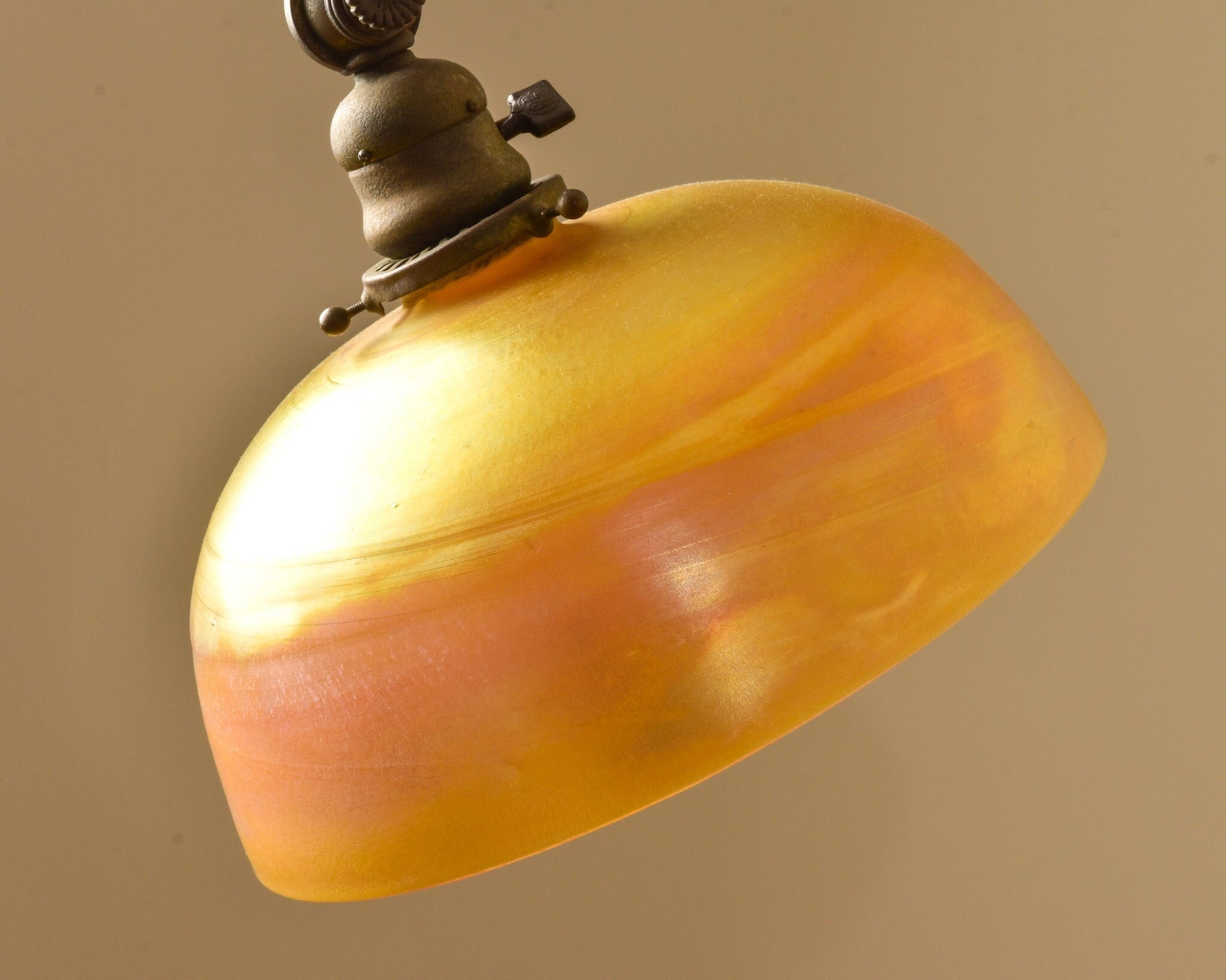Antique L.C.T. TIFFANY STUDIOS New York Favrile Counterbalance Floor Lamp, Working Condition,