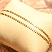 Italian 14K Yellow Gold Chain Necklace, Mariner-Style Link, Unisex Gold Chain, Estate Jewelry, 17.75" L