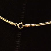 Italian 14K Yellow Gold Chain Necklace, Mariner-Style Link, Unisex Gold Chain, Estate Jewelry, 17.75" L