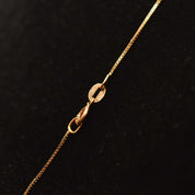 Italian 14K Amethyst Teardrop Pendant Necklace, February Birthstone, Estate Jewelry, 18.5" L