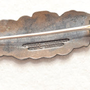 Sheffield Sterling Silver Genuine Cloisonne Flower Brooch