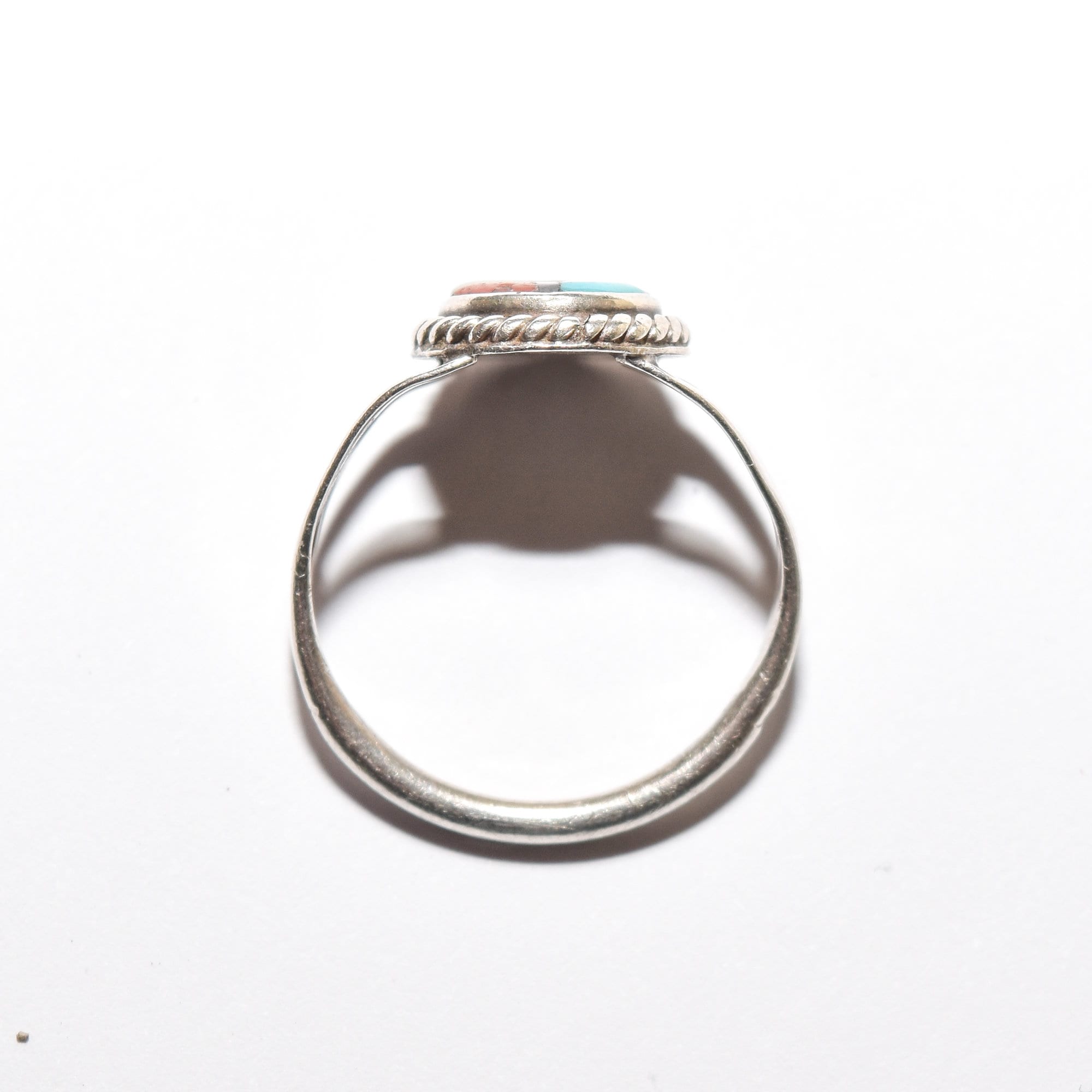 Little Zuni Sun Face Ring In Sterling Silver, Native American Jewelry, Stacking Ring, 5 1/4 US