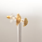Tiffany & Co Schlumberger 18K Woven Button Stud Earrings, Coiled Rope Earrings, Estate Jewelry, 14.5mm